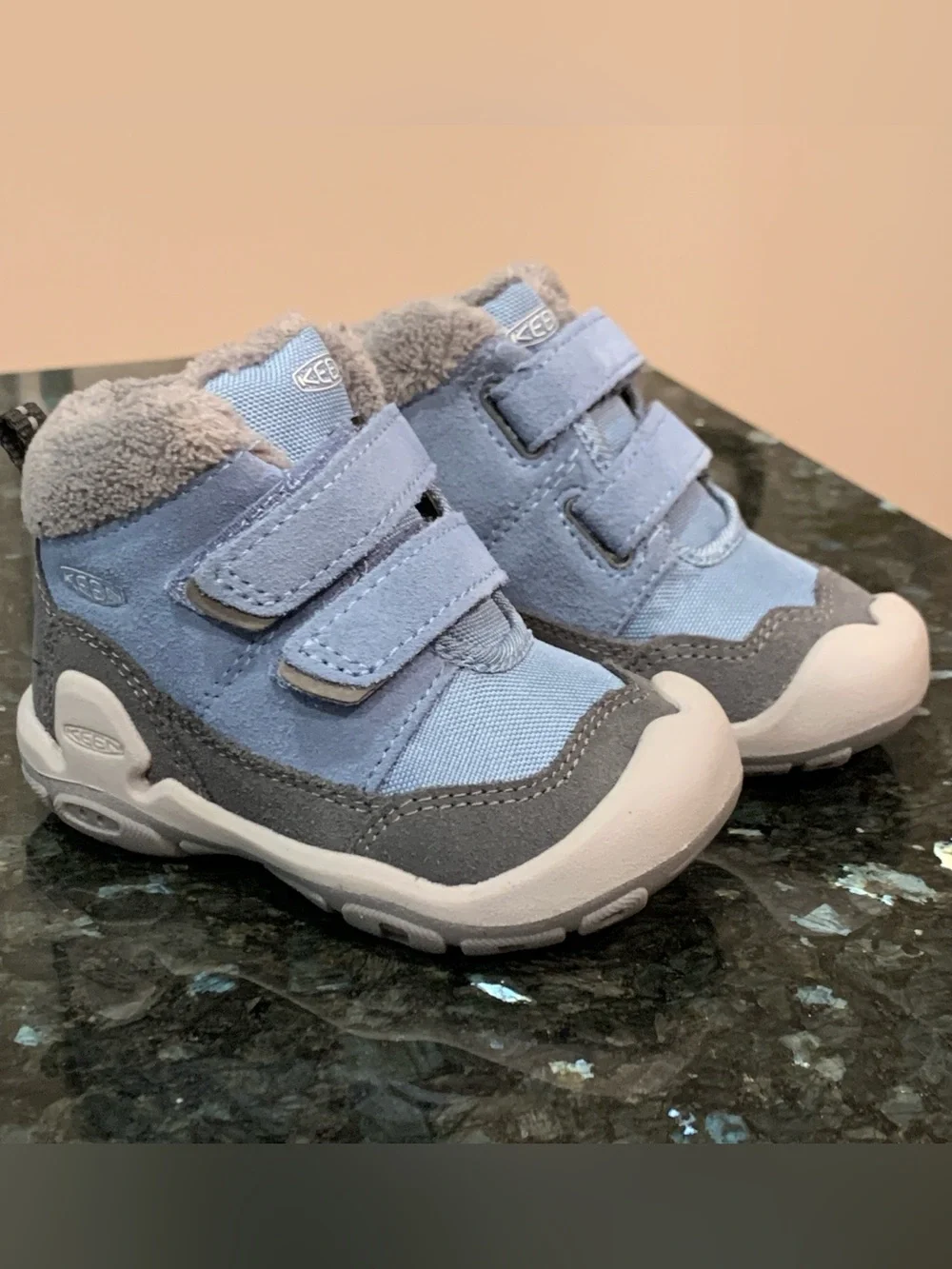 New! KEEN Kids Knotch Chukka DS Boots - Toddler Size 5 - Blue Gray Winter Snow